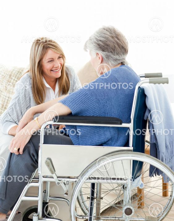 Seniors friends talking together