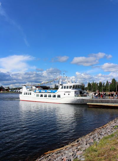 Turbåten Laponia vid Västra Kajen i Piteå