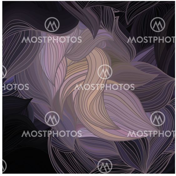 Vector abstract hand-drawn wave pattern