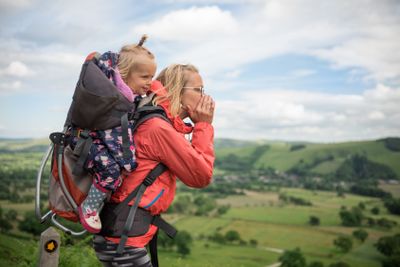 Hiking with child 