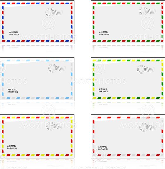 Air mail envelopes