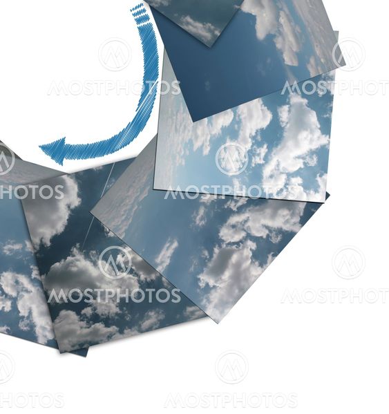 Panoramic Troposphere With Clouds