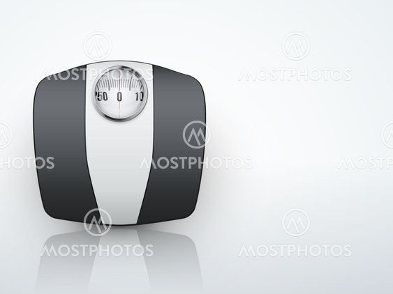 Analog bathroom scale