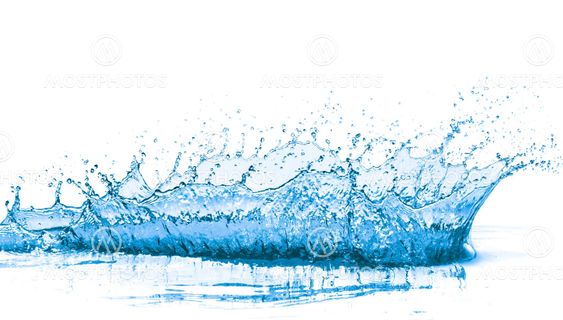 blue water splash