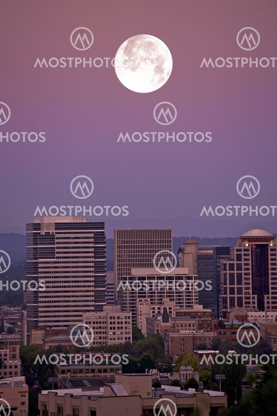 Moon Over Portland