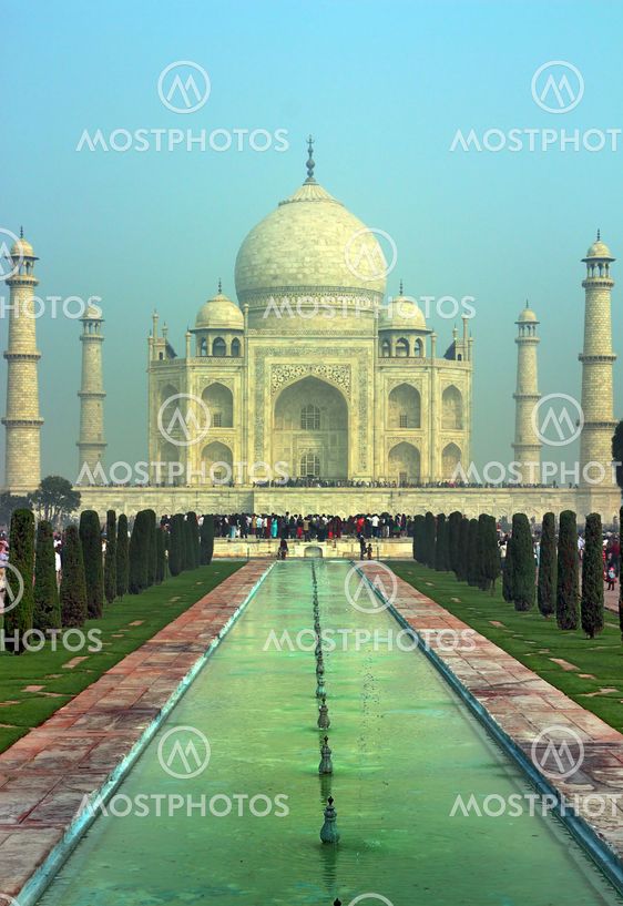 Taj Mahal - famous mausoleum in India