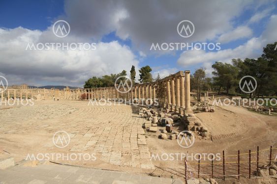 Oval Plaza,Jarash Jordan