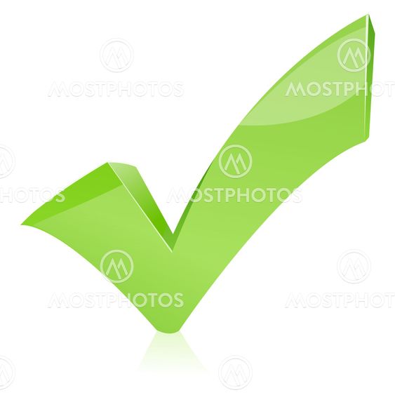 green check mark