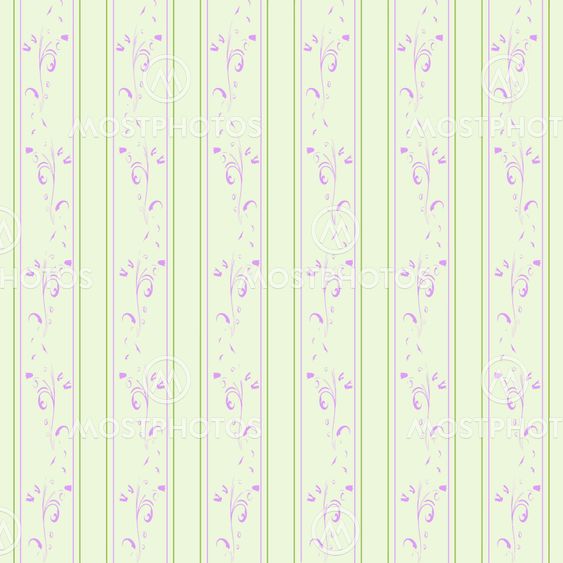 Abstract background of seamless floral and dots pattern