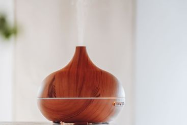 Air humidifier in a bright room.Humidification of indoor...