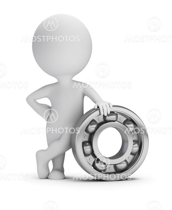 3d small people - ball bearing