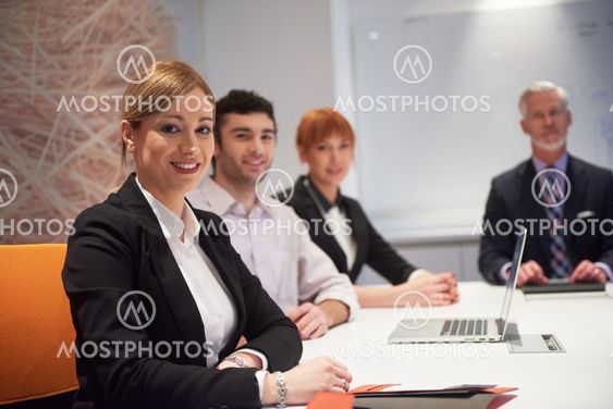 business people group on meeting