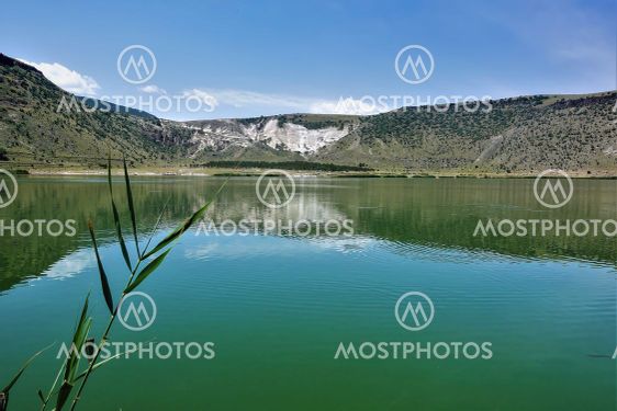 The emerald volcanic lake Nar