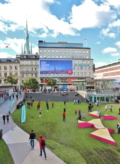 Ett grönskande Sergels torg