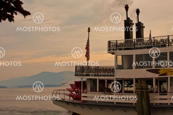 Steam boat at Lake George