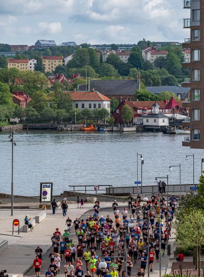 Gothenburg, Sweden - May 18 2019 Gothenburg half marathon