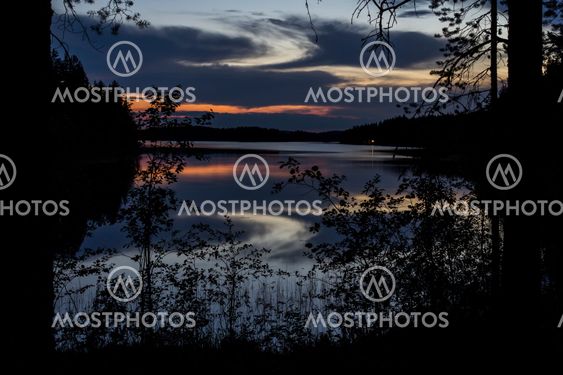 Lake at night