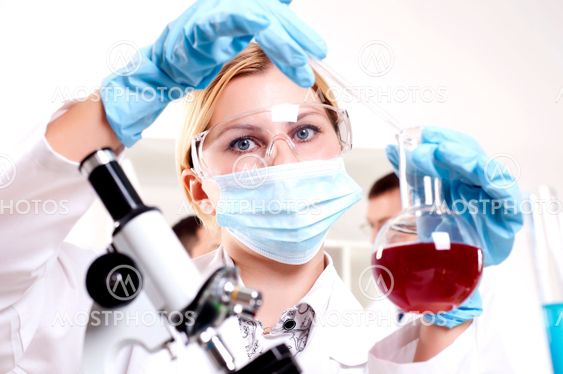 chemist working in the laboratory
