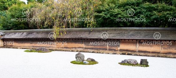 Ryoan-ji templet i Kyoto, Japan.