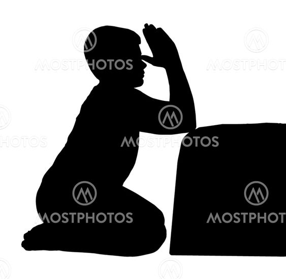 Child Pray next to Bed