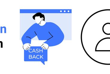 E-commerce Cashback Concept with User Profile and...
