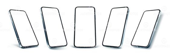 Trendy smartphone mockup
