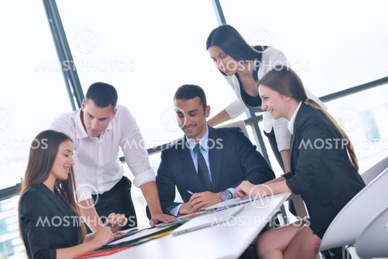 business people in a meeting at office