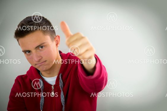 Portrait of teenage boy