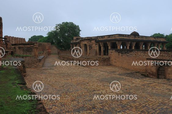 Gwalior india fort and Gurdwara Bandi Chhor marble Temple