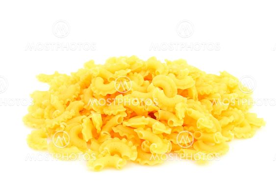 Uncooked italian pasta