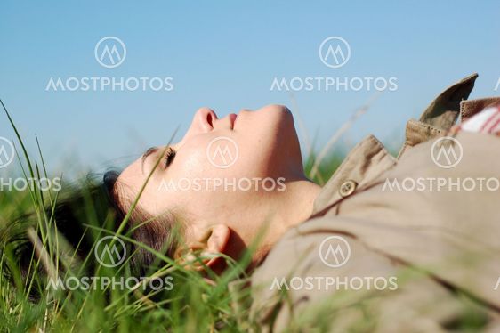 relaxing woman
