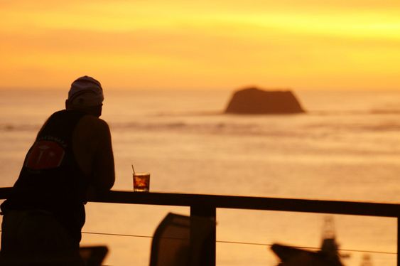 Whisky in the sunset