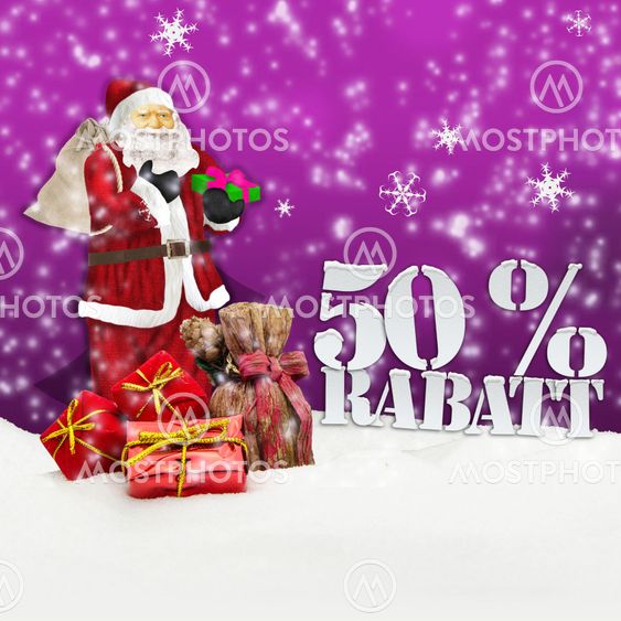santa claus - merry christmas 50 percent discount