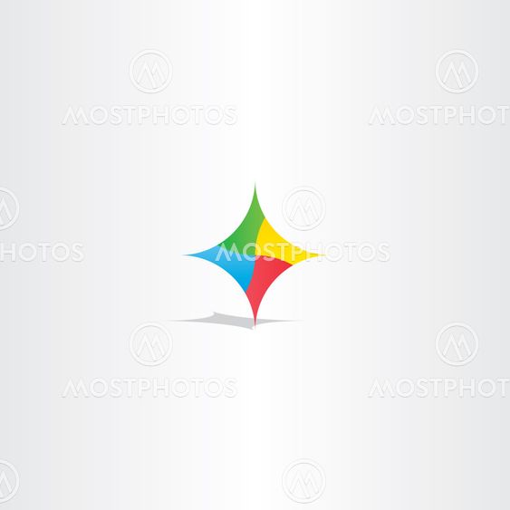 colorful abstract technology logo icon element