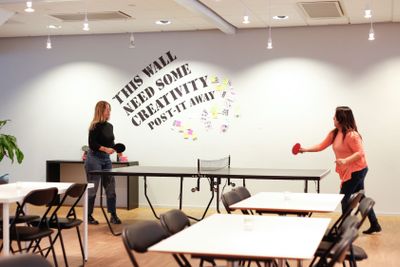 Bordtennis på jobbet