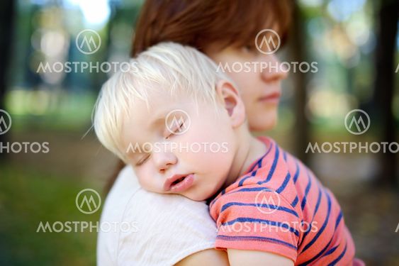 Sleeping toddler boy