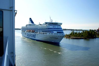 Silja Serenade ankommer till Helsingfors