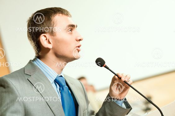 male speaker