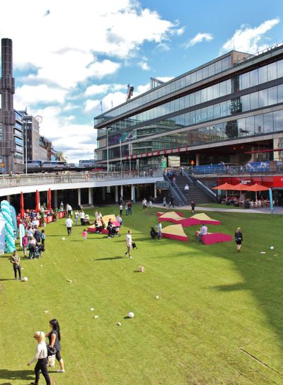 Ett grönskande Sergels torg