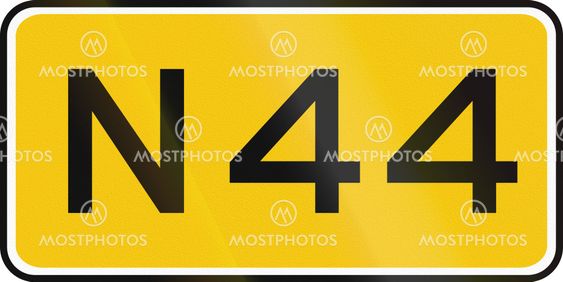 A Dutch numbered road shield of a provincial road