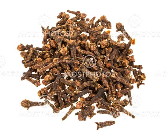 Carnation (spices) isolated on white background