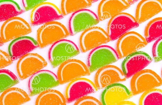 Colorful different Jelly Candy