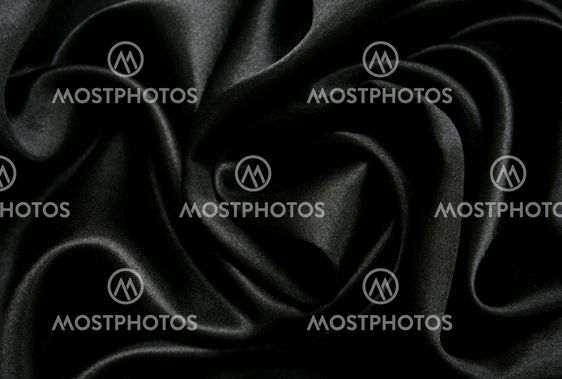 Smooth elegant black silk as background