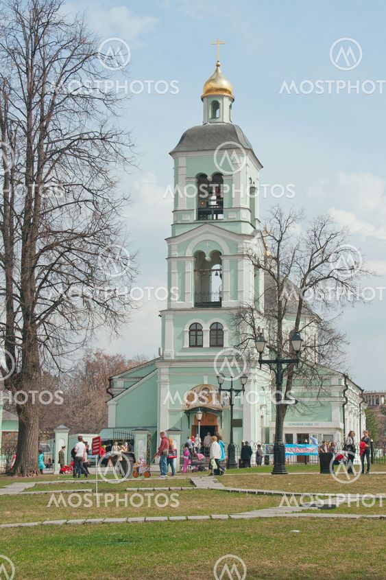 Temple Icon Of The Mother Of God, The Source Of The Most Holy Theotokos. Tsaritsyno. Moscow