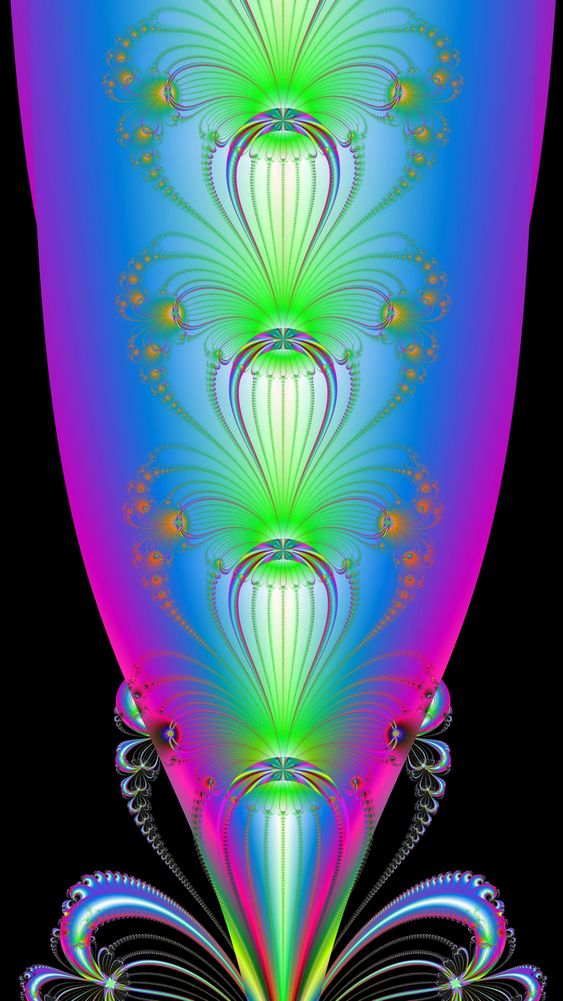 Iridescent Fractal Vase