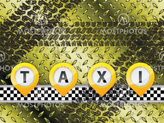 Abstract taxi background design