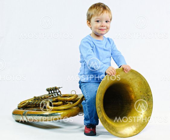 Little musician.