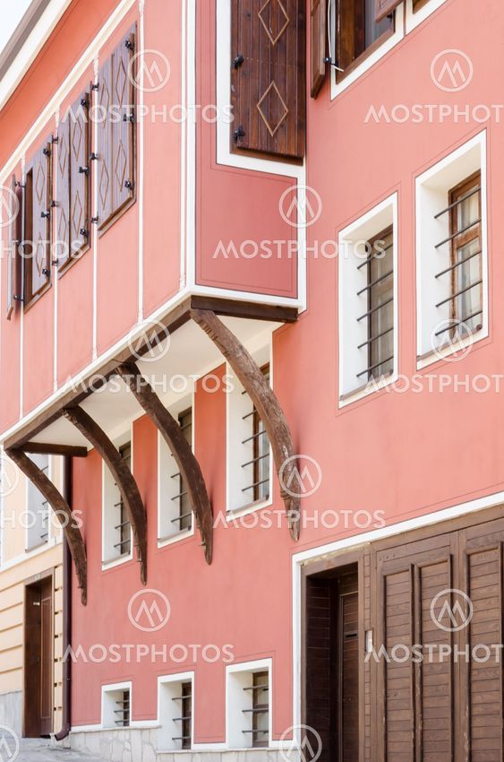 A traditional 19th-century house in the old town of Plovdiv