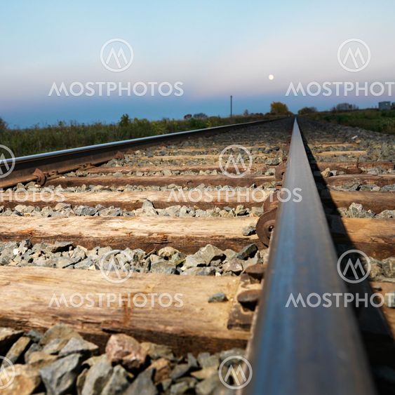 Railroad tracks.