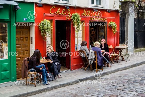 Typical Paris cafe